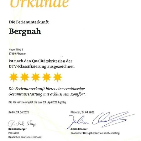 Bergnah Апартаменты Пфронтен